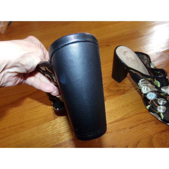 C Comfort vintage‎ floral slide heels size 8 Excellent 3 1/2 inch heel - Picture 5 of 7